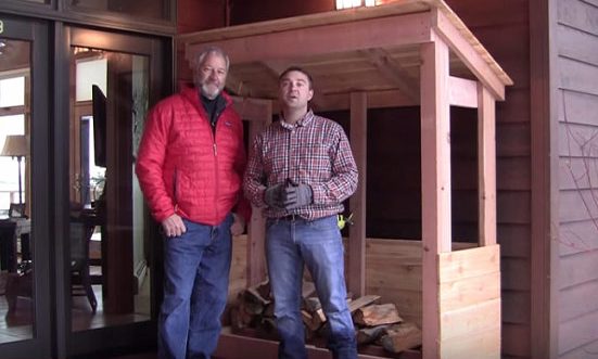 Build Firewood Rack with Roof