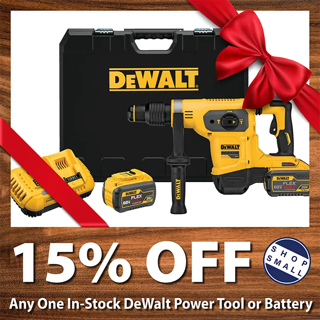 Shop Small - DeWalt Power Tool Sale 20% Off