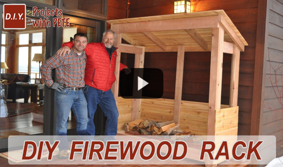 Watch video: Build Firewood Rack with Roof