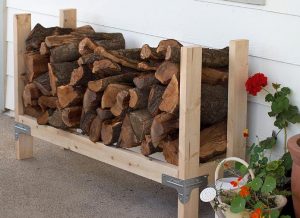 simple firewood rack
