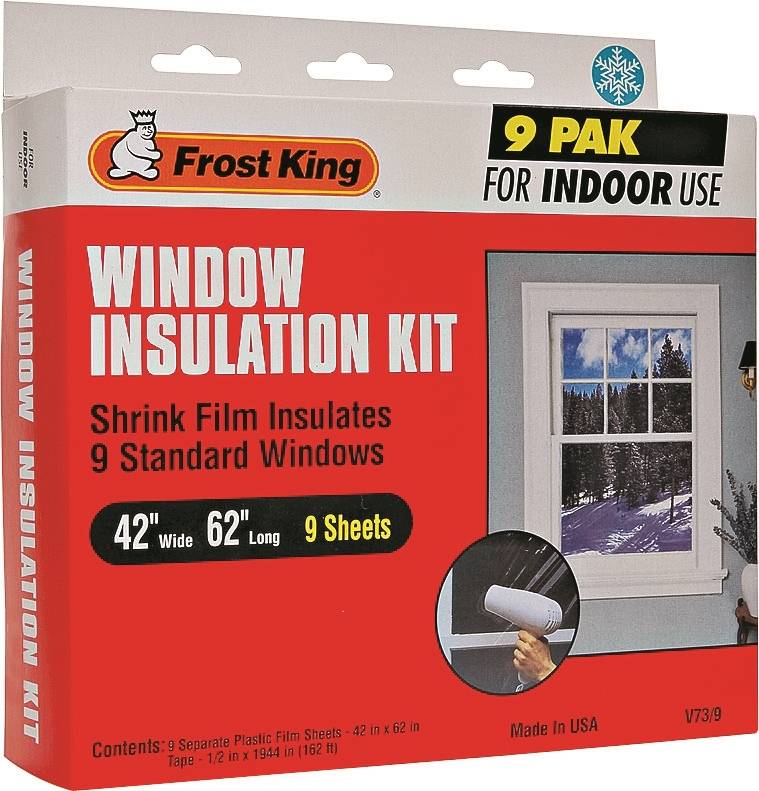 Frost King Window Insulation Kit, 42”x62”, 9 PK GNH Lumber Co.