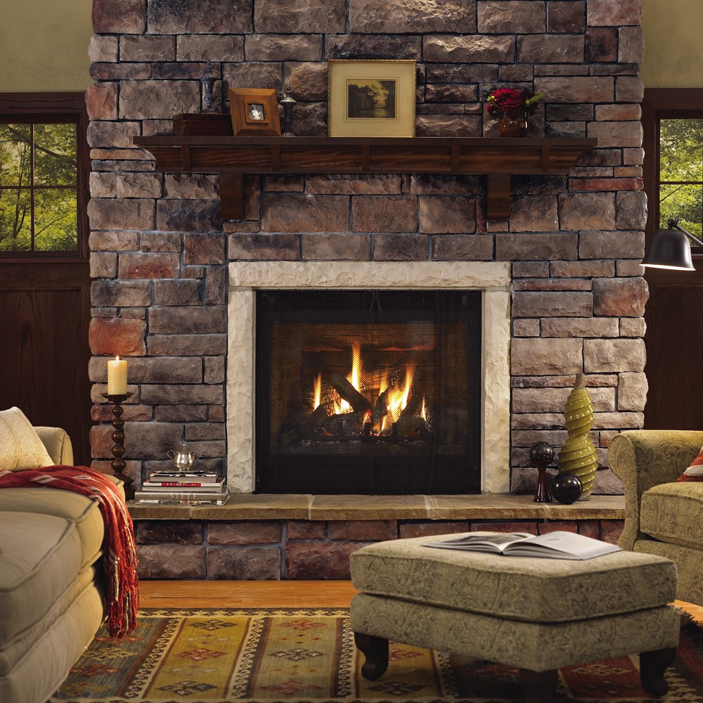 Cultured stone interior
