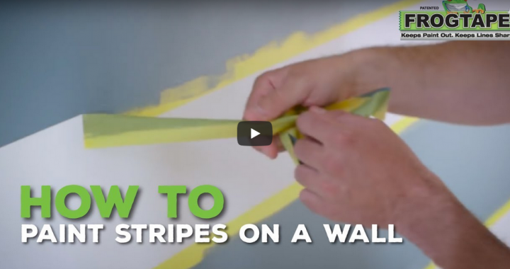 How to Paint Stripes on an Accent Wall