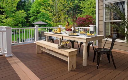 Cozy Outdoor Dining Spaces - Rustic Table